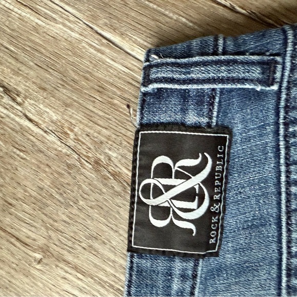 VTG Rock & Republic Denim Jeans Kasandra Fit And Flare Size 6 M 29 30 Blue Wash - Picture 8 of 13